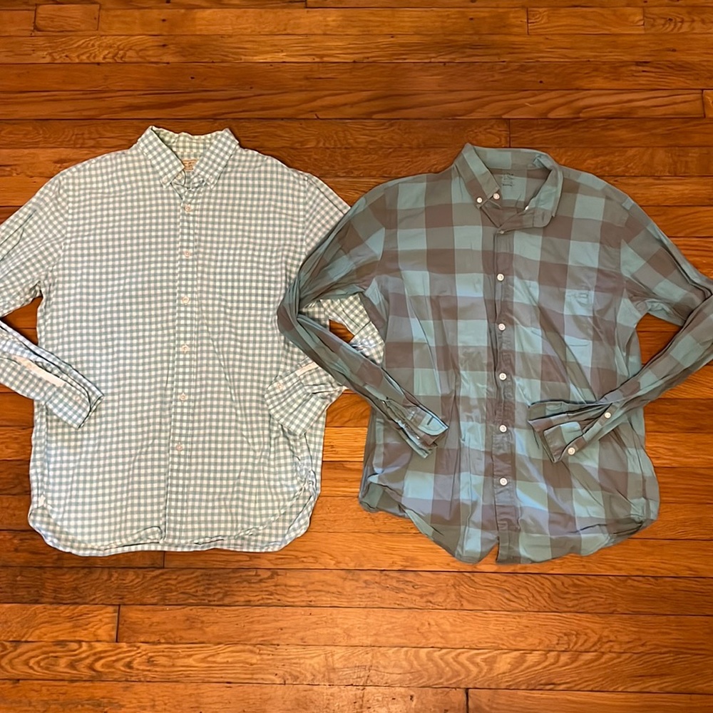 Two J Crew M button downs